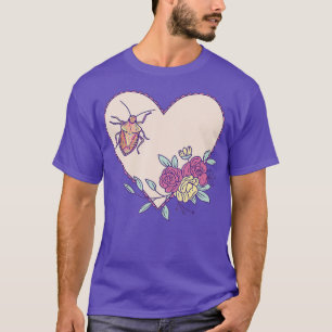 Camiseta Arte de Inseto Bestial - Insetos com Coração e