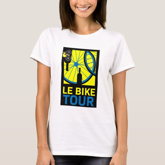 Camiseta Arte de Itinerários de Bike (Frente)