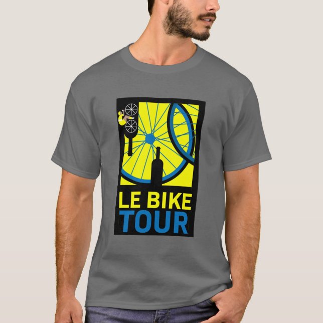 Camiseta Arte de Itinerários de Bike (Frente)
