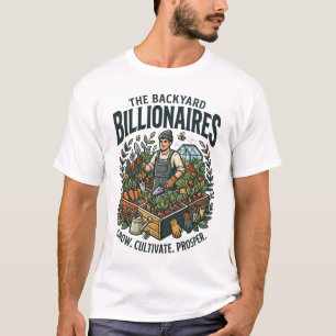 Camiseta Arte de Jardim Bilionários do Quintal