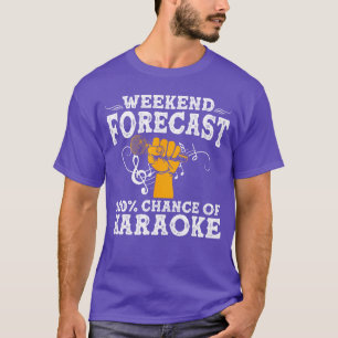 Camiseta Arte de Karaoke Legal para Homens e Mulheres Micro