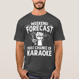 Camiseta Arte de Karaoke Legal para Homens e Mulheres Micro