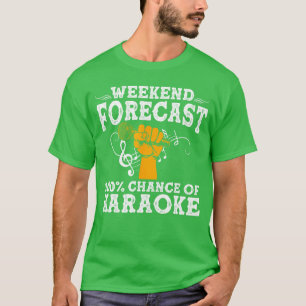 Camiseta Arte de Karaokê Legal para Homens e Mulheres Micro