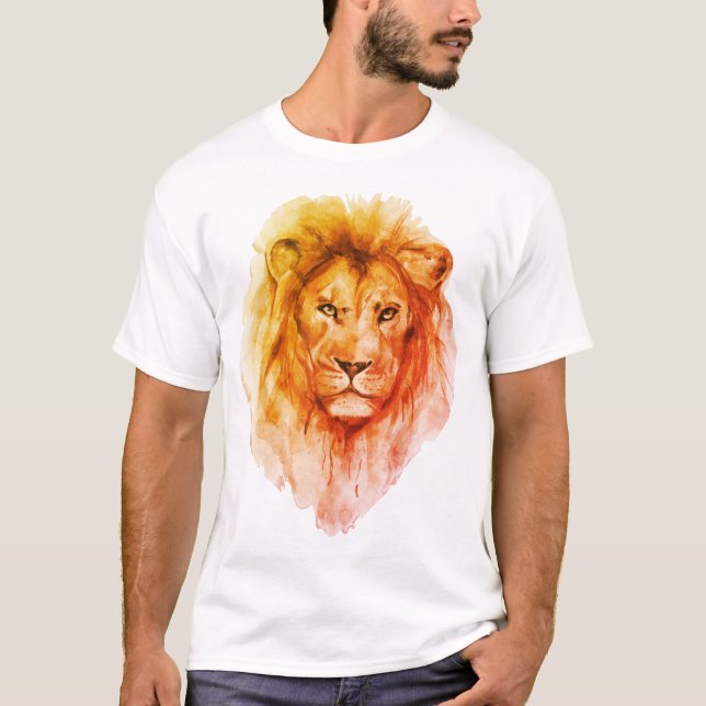 Camiseta Arte de Leão de Água (Frente)