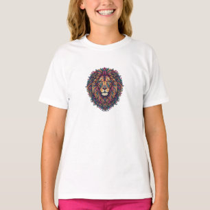 Camiseta Arte de Leão Majestoso