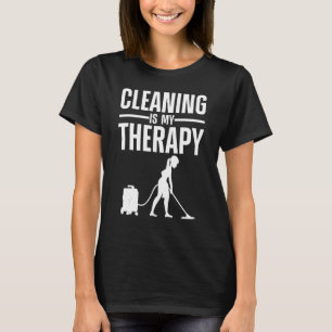 Camiseta Arte De Limpeza Engraçada Para Mulheres