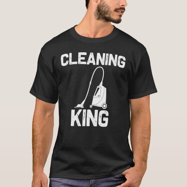 Camiseta Arte De Limpeza legal Para Homens Ferramenta Limpa (Frente)
