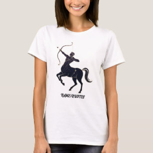 Camiseta Arte de Linha da Constelação de Sagitário – Zodíac
