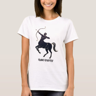 Camiseta Arte de Linha da Constelação de Sagitário – Zodíac
