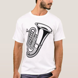 Camiseta Arte de Linha de Simetria Abstrata