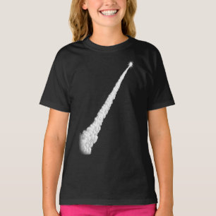 Camiseta Arte de Linha de Trilha de Vapor de Lançamento de