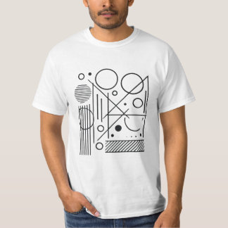 Camiseta Arte de Linhas Geométricas