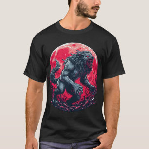 Camiseta Arte de lobisomem