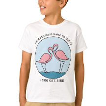 Arte de Logo de Negócios Flamingo Foto Citação Inf