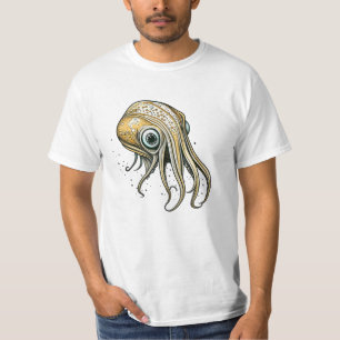 Camiseta Arte de Lula Engraçada em Linha