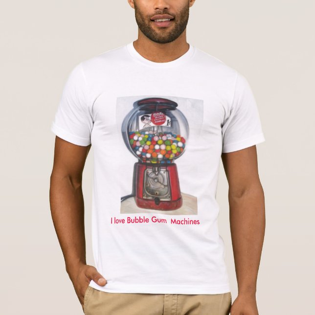 Camiseta Arte de máquina da pastilha elástica (Frente)