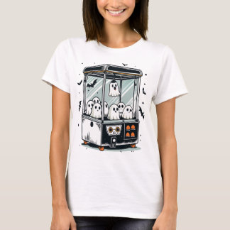 Camiseta Arte de máquina de garra de fantasma de Halloween