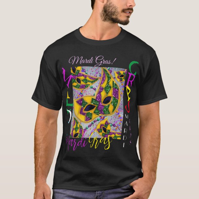 CAMISETA ARTE DE MARDI GRAS   (Frente)