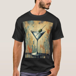 Camiseta Arte de Martini em Mídia Mista do Meio do Século
