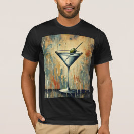 Camiseta Arte de Martini em Mídia Mista do Meio do Século