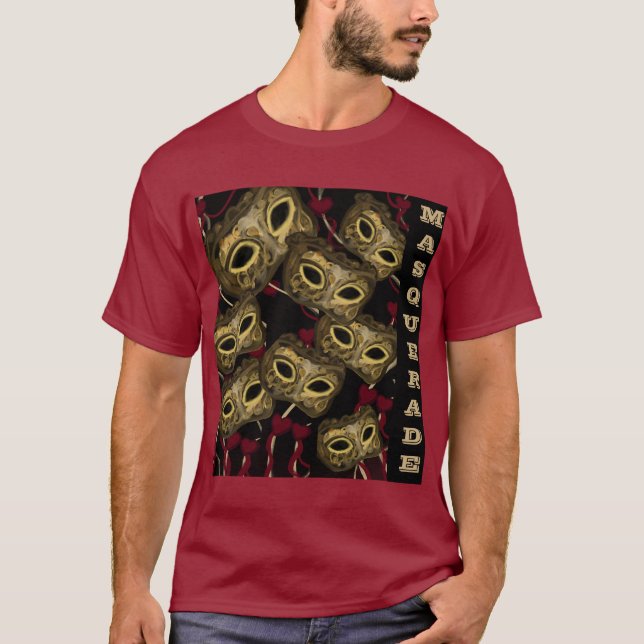 CAMISETA ARTE DE MÁSCARAS (Frente)