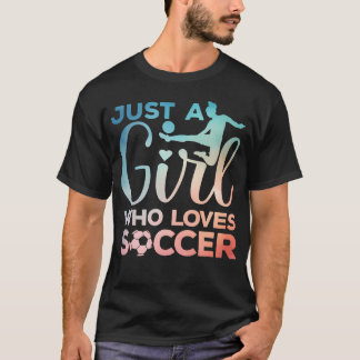 Camiseta Arte de Menina de Futebol Para Meninas Criança Mul