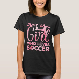 Camiseta Arte de menina de futebol para meninas crianças pe