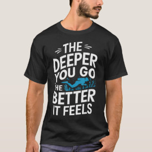 Camiseta Arte de mergulho legal para homens Pai Pai Oceano