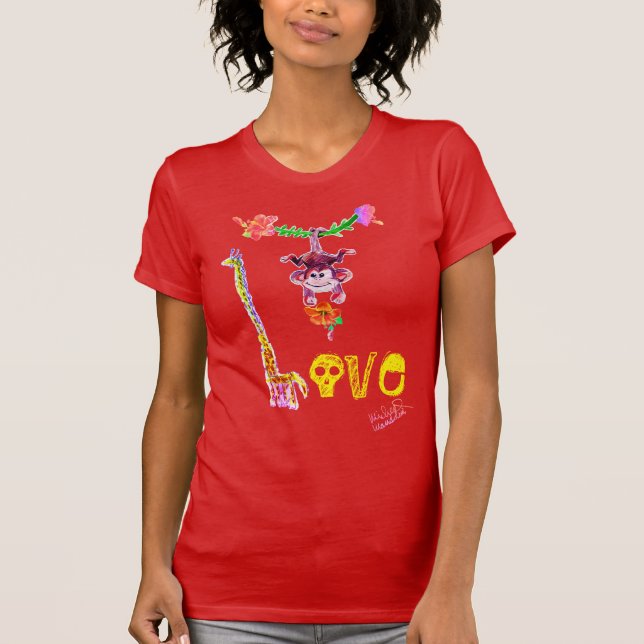 Camiseta Arte de Micheal Love T-shirt (Frente)