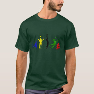 Camiseta Arte de Mintonette da equipe do voleibol dos
