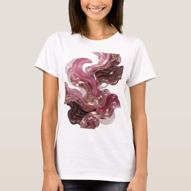 Camiseta Arte de Moda ABSTRACTA Snappy Silver v2 (Frente)