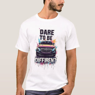 Camiseta Arte de Motivação de Poder Grafite de Carro de Lux