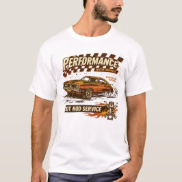 Camiseta Arte de Muscle Car da Performance Auto Works