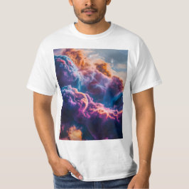 Camiseta Arte de Nebulosa Espacial Abstrata - Cósmica Color