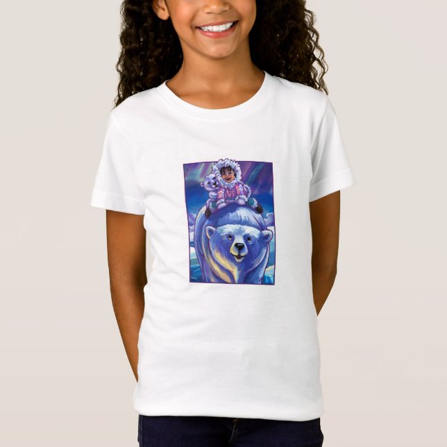 Camiseta Arte de Ônibus do Urso Polar (Frente)