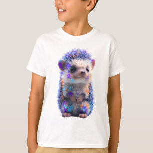 Camiseta Arte de ouriço-cacheiro com tinta salpicada para c