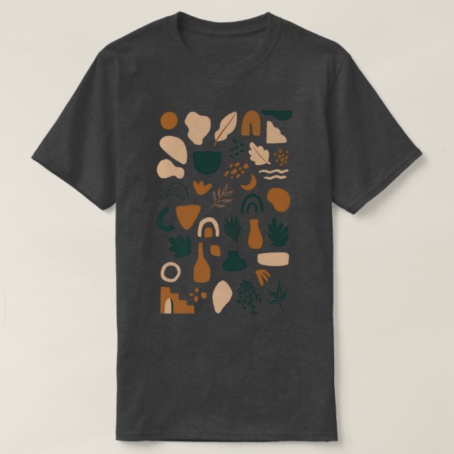 Camiseta Arte de outono com Dobras Expressivas FALL, Colhei (Frente do Design)