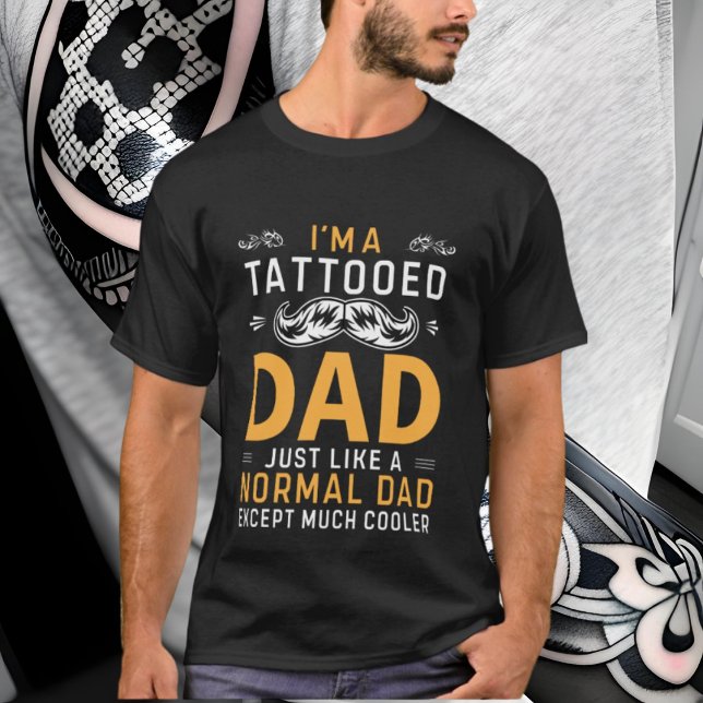 Camiseta arte de Pai de tatuagem engraçada (Criador carregado)