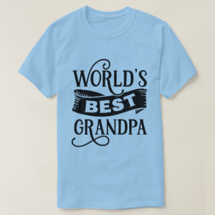 Camiseta Arte de palavra fofa o melhor avô do mundo