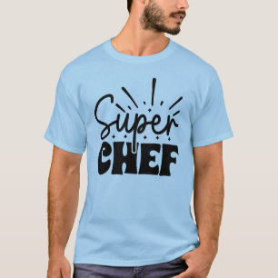 Camiseta Arte de palavras bonitas super chef