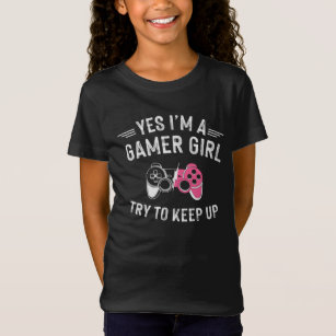 Camiseta Arte de palavras de uma garota de jogos legal