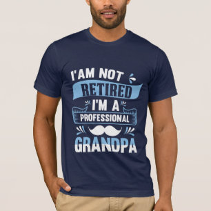 Camiseta Arte de palavras de vovô profissional engraçada