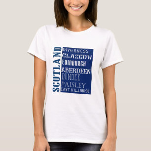 Camiseta Arte de Palavras do Metrô da Escócia