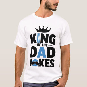Camiseta Arte de palavras rei da piada de pai engraçado