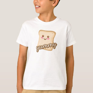 Camiseta Arte de Pão Feliz e Bonita