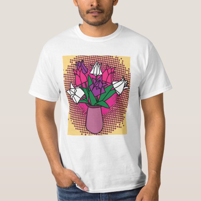 Camiseta Arte de papel dobrável (Frente)