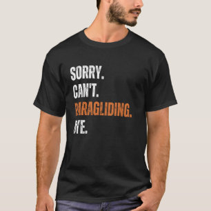 Camiseta Arte de parapente para homens e mulheres Paramotor