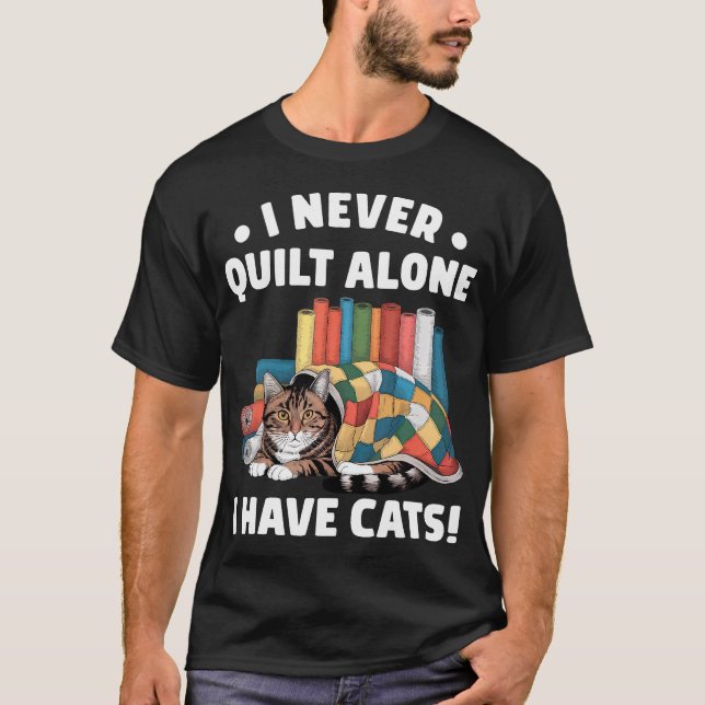 Camiseta Arte de Patchwork Divertida para Homens e Mulheres (Frente)