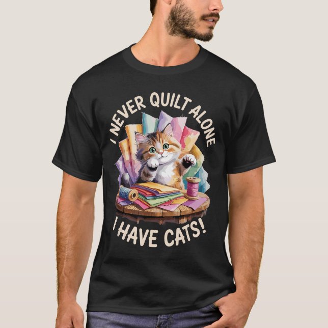 Camiseta Arte de Patchwork Divertida para Homens Mulheres A (Frente)