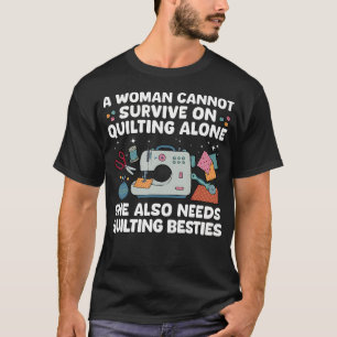 Camiseta Arte de Patchwork Divertida para Mulheres e Menina
